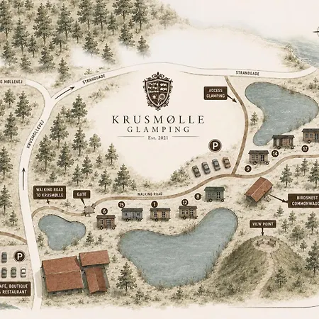 캠프장 Krusmolle Glamping